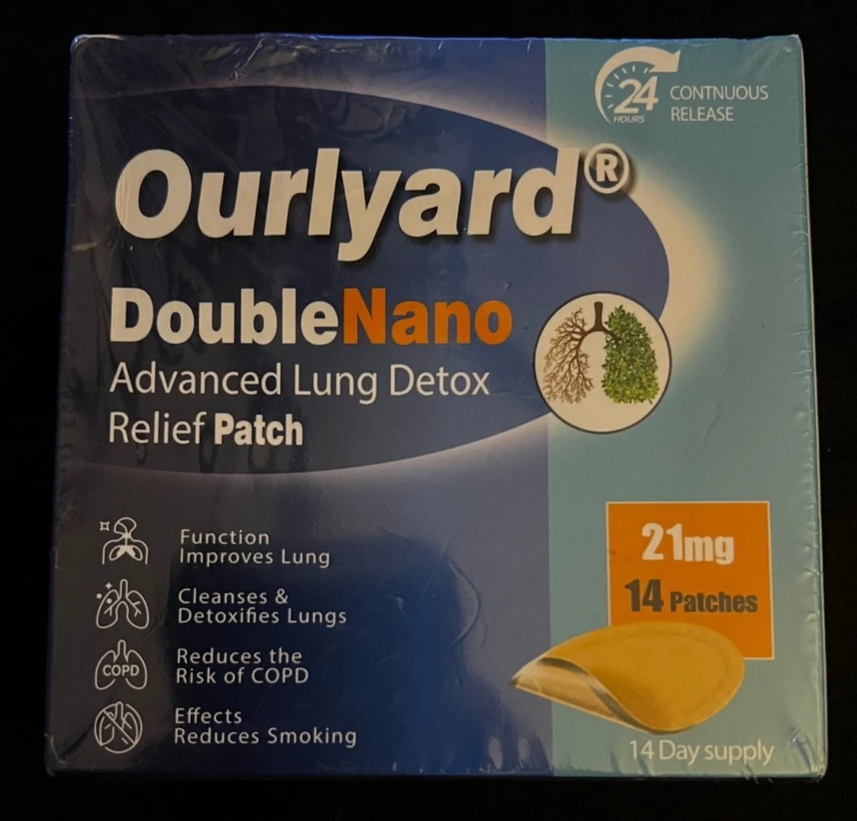 Ourlyard DoubleNano Desintoxicación Pulmonar Avanzada 14 Parches Exp 05/2028 #95 Foto 1 de 1