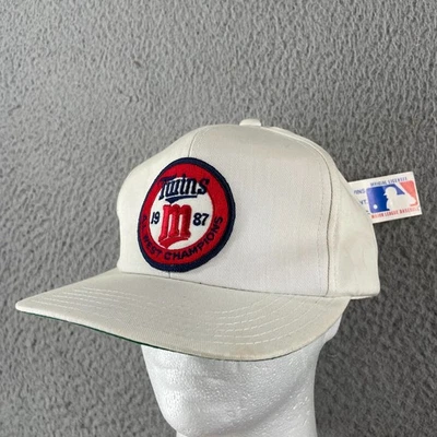 Vintage 1987 Minnesota Twins A.L. West Champions Snapback Hat Cap MLB Twins DS - Image 1 of 4