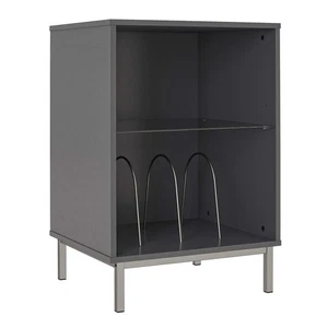 Ameriwood Home Lumina Turntable Stand Graphite Gray - Picture 1 of 9