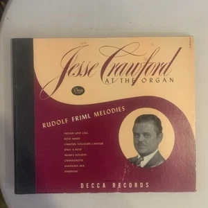 Jesse Crawford, 78rpm, Album of 4, V+, Rudolf Friml Melodies, Decca Album A-548 - Picture 1 of 9