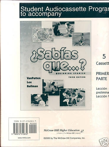 Sabias Ques? Beginning Spanish Five Audiocassette set NEW/SEALED - Image 1 of 1