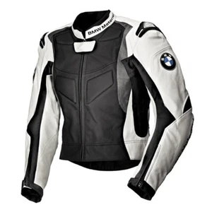 BMW Hombres Motocicleta Moto Carreras CE Armadura Genuina Cuero Chaqueta - Picture 1 of 2