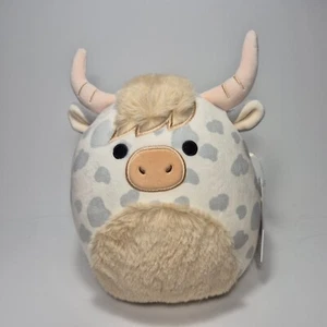 Peluche Squishmallows BORSA 7.5" 9" Highland Cow con etiquetas - Imagen 1 de 8