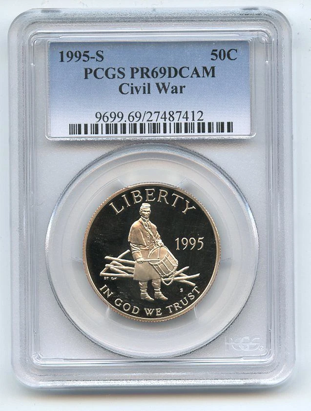 1995 S 50C Civil War Commemorative PCGS PR69DCAM - Image 1 of 1