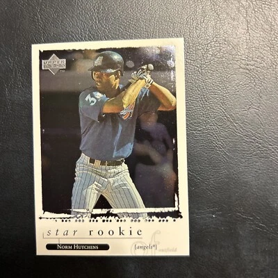 Cno 1998 Upper Deck #549 Norman Hutchins, California Angels Star Rookie Norm - Image 1 of 2