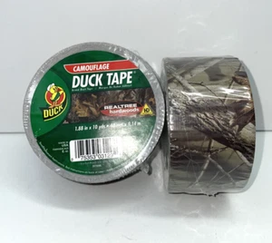 Set of 2 ShurTech Realtree(R) Duck Tape Duct Tape 1.88"X10yd (20 yds) Camouflage - Picture 1 of 5
