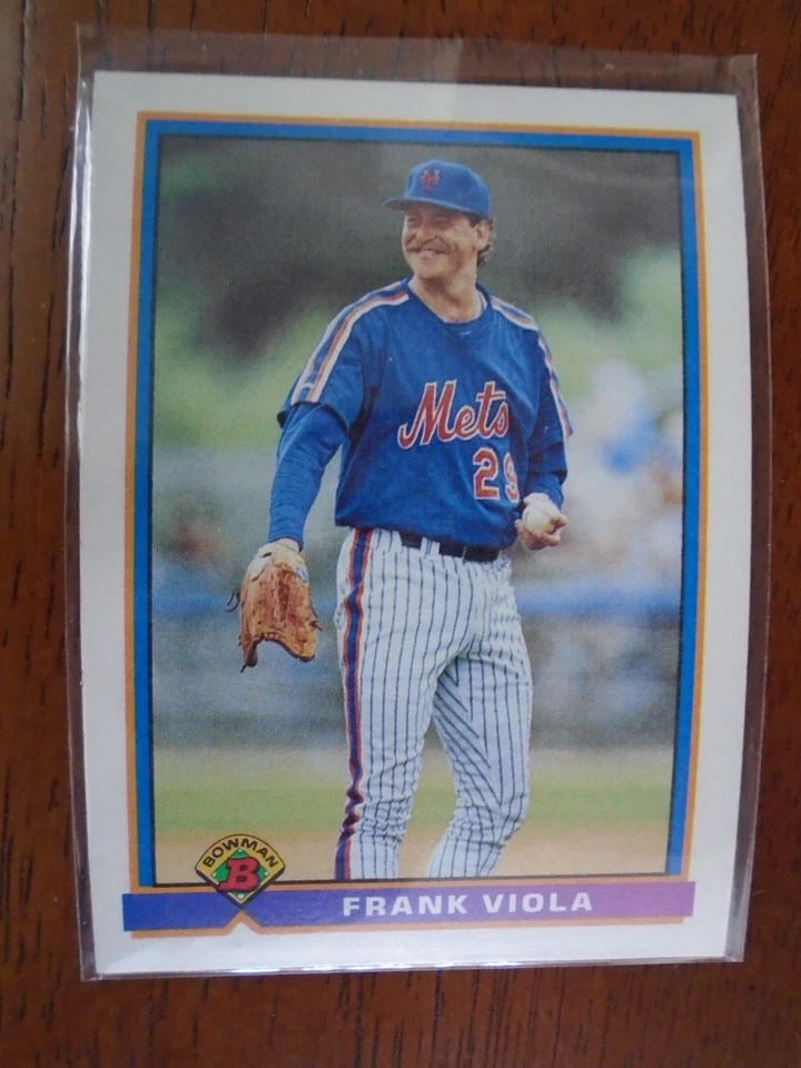 FRANK VIOLA NEW YORK METS 1991 BOWMAN BASEBALL CARD #477 - Image 1 of 1