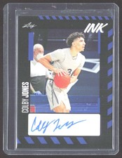 2023-24 Leaf Ink Colby Jones Rookie Auto Sacramento Kings #BA-CJ1