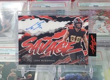 Luke Musgrave 2023 Leaf Metal XRC Savage Auto 1/1 - Packers