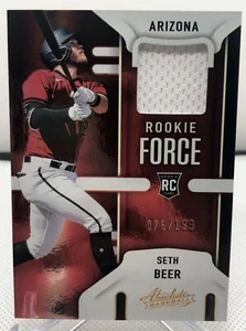 Seth Beer RC /199 Patch Rookie Force 2022 Panini Absolute Arizona Diamondbacks  - Bild 1 von 2