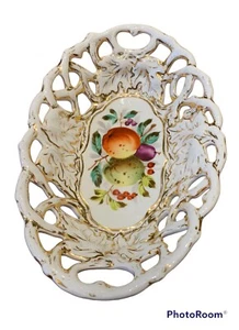 C.T. Carl Tielsch Altwasser Germany Porcelain Fruit Oval Bowl 1875 - 1909 - Picture 1 of 4