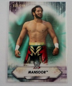 2021 Topps WWE Mansoor /299