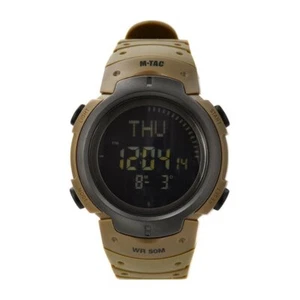 M-Tac Watch with Compass Wristwatch Men's Tactical Waterproof Military Coyote - Picture 1 of 4