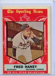 1959 Topps Fred Haney Milwaukee Braves AS #551 ⭐️💥🎯 EX - Picture 1 of 2