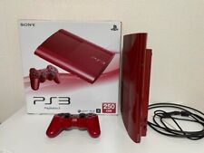 PS3 250GB Garnet Red  CECH-4000 Region Free Sony In Box Good