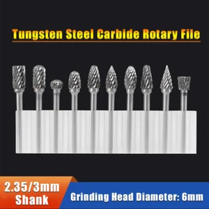 Solid Carbide Steel Grinding Head Rotary File Milling Cutter Carving Tool Metal - Picture 1 of 6