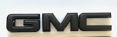 2019-2023 GMC Sierra 1500 2500HD 3500HD Front BLACKOUT GMC Emblems OEM - Image 1 of 2