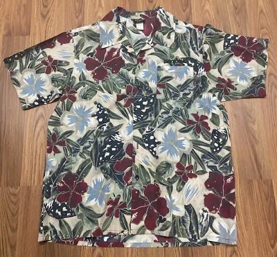 NASCAR Hawaiian Shirt Mens Large Daytona Speedway Racing USA Made Vintage 90s - Image 1 of 4