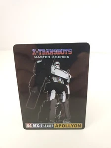 X-Transbots Master X Series MX-1 Apollyon Megatron CARD ONLY EUC - Picture 1 of 2