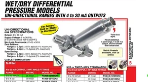 OMEGA PX409-10WDDUI Pressure Sensor Differential, 30 VDC, 1/4" - 18 NPT [B5S3] - Picture 1 of 9