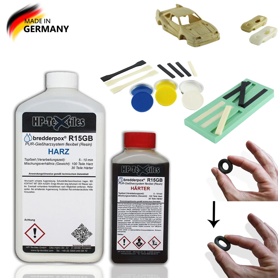 PUR (Resin) Gießharz / flexibel | HP-R15GB | gummiartige Endfestigkeit elastisch - Bild 1 von 1