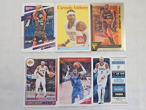 Lot of 6 Carmelo Anthony Cards Denver Nuggets Trail Blazers Lakers Donruss Hoops