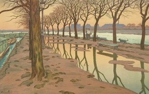 European Art Woodblock Print Paris France "Parisian Landscapes" Henri Riviere - Picture 1 of 2