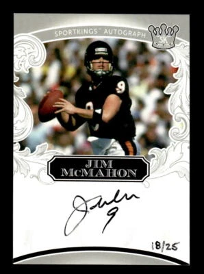 2022 Sportkings Volume 3 #A81 Jim McMahon Autograph Silver #/25 - Image 1 of 2