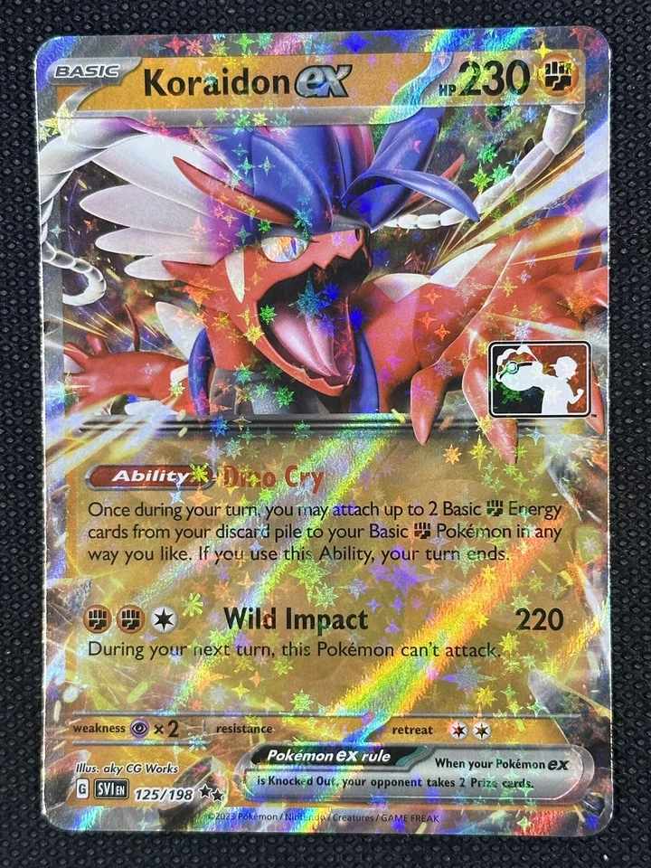 Pokemon TCG Koraidon ex 125/198 Prize Pack Series 4 Stamped Promo Card Holo - Image 1 of 1