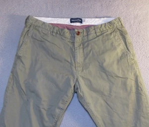 Guideboat Co Flannel Lined Pants 36L Mens 100% Cotton Straight Leg Made in USA - Picture 1 of 16