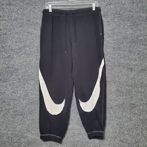 Pantalones deportivos Nike Sportswear Swoosh Easy polar negros talla mediana atléticos - Imagen 1 de 9