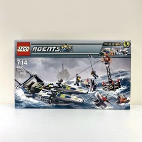 Lego Agents Mission 4 Set 8633 Speedboat Rescue Discontinued 2008 NEW SEALED