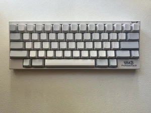 PFU PD-KB400WNS HHKB PROFESSIONAL 2 White Ivory 60 Blank Keycaps 45g Type S - Picture 1 of 7