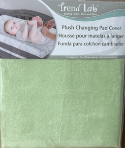 Trend Lab Plush Changing Pad Cover Standard Size Mint Green Polyester - Picture 1 of 3