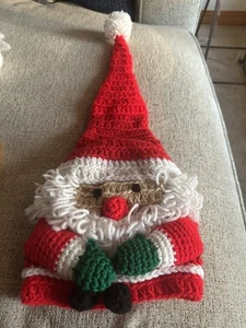 Vintage Weihnachten Weihnachtsmann Toilettenpapierbezug gehäkelt kitschig Handarbeit - Bild 1 von 5