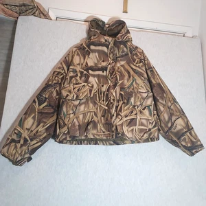 Chaqueta De Colección Walls Advantage Camuflada Hombres M 38-40 Capucha Cremallera EE. UU. Edredón Humedales Lona - Imagen 1 de 8