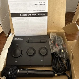 Optimus Karaoke Voice Canceller Number 32-1168 with Box, Mic, Manual, & Cables - Picture 1 of 5
