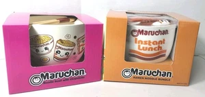 NUEVO ~ Juego de tazón de fideos Maruchan con palillos para él y para ella - Imagen 1 de 6