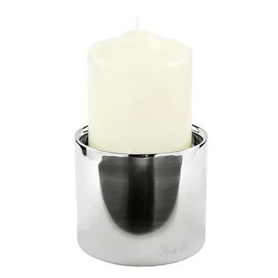 Fink Kerzenhalter SOBRIO DH 10x8 cm silber - Bild 1 von 2
