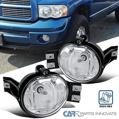Fits 2002-2008 Dodge Ram 1500 03-09 2500 3500 Fog Lights Bumper Driving Lamps - Image 1 of 4