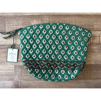 Estuche de cosméticos mediano Greenfields Vera Bradley retirado nuevo con etiquetas  Foto 1 de 4
