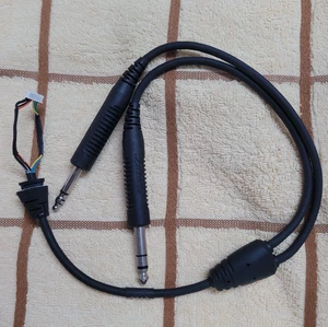 Replacement GA Twin Plug Cable for Bose A20 Bluetooth Aviation Headset /G 1 E - Picture 1 of 7