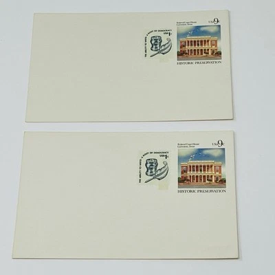 Galveston Texas Federal Courthouse Historic Preservation Stamped Card Postal - Image 1 of 4