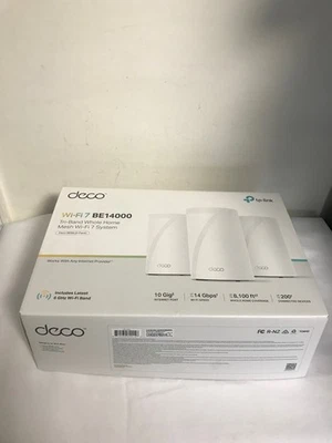 TP-Link Deco BE68 Wi-Fi 7 BE14000 Whole Home Tri-Band Router (3-pack) White - Image 1 of 4