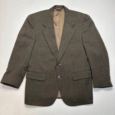 Christian Dior Monsieur Sport Coat Mens 40 Brown Check Wool Blazer - Image 1 of 4