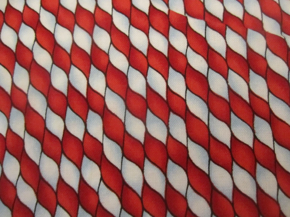 Moda Cotton FAbric Candy Cane Stripe Perfectly Angelic Cheri L. Strole 1ydx44 - Image 1 of 4