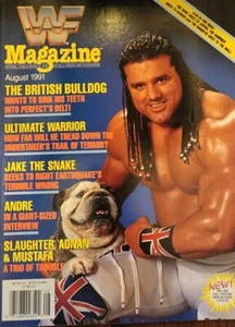 WWF Magazine August 1991 British Bulldog Davey Boy Smith D - Picture 1 of 18