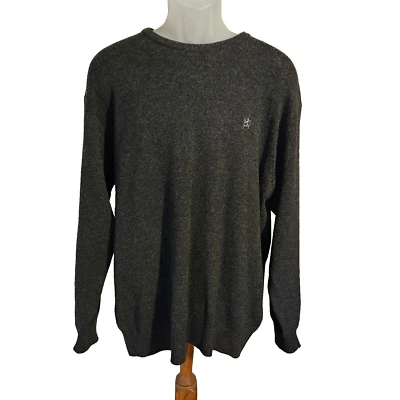 Suéter Jersey PRINGLE Of Scotland León Lana de Cordero $252 Talla L Carbón Negro Marl Foto 1 de 4