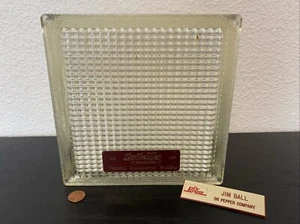 Bloque de construcción de vidrio de construcción Dr Pepper Headquarters 1948 de colección Soda Pop RARO1 - Imagen 1 de 16