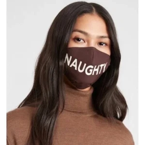 BNWT BANANA REPUBLIC HOLIDAY REUSABLE FACE MASKS TWO (2) PACK 'NAUGHTY & NICE' - Picture 1 of 4